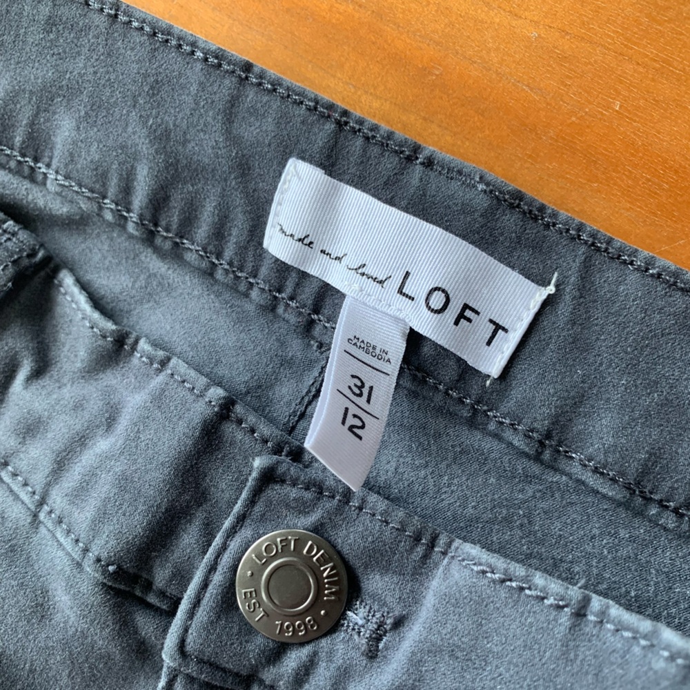 LOFT Women's Gray Skinny Jeans